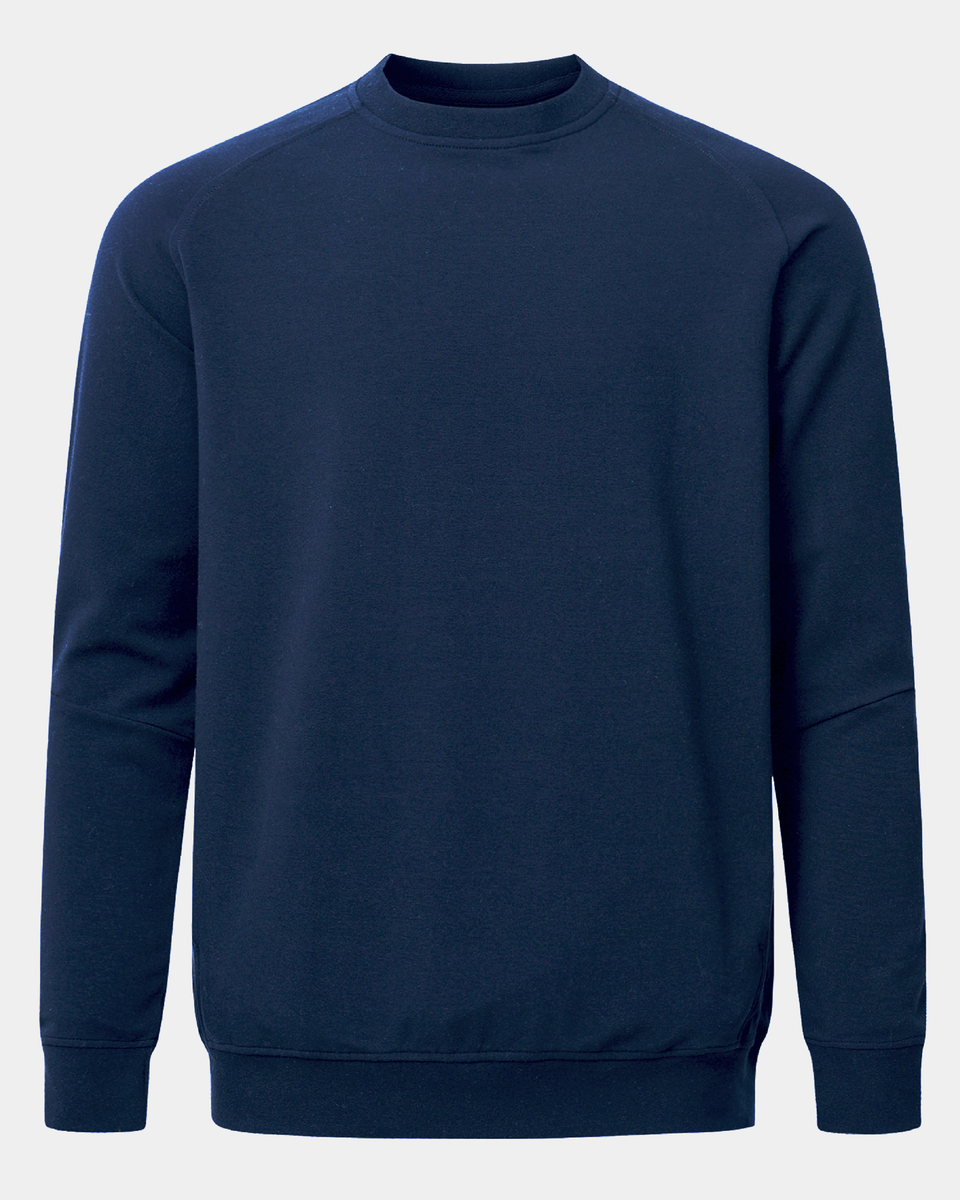 New DUCHAMP London on sale Mens Sweater Heather Blue Long Sleeve Crew Neck Pullover