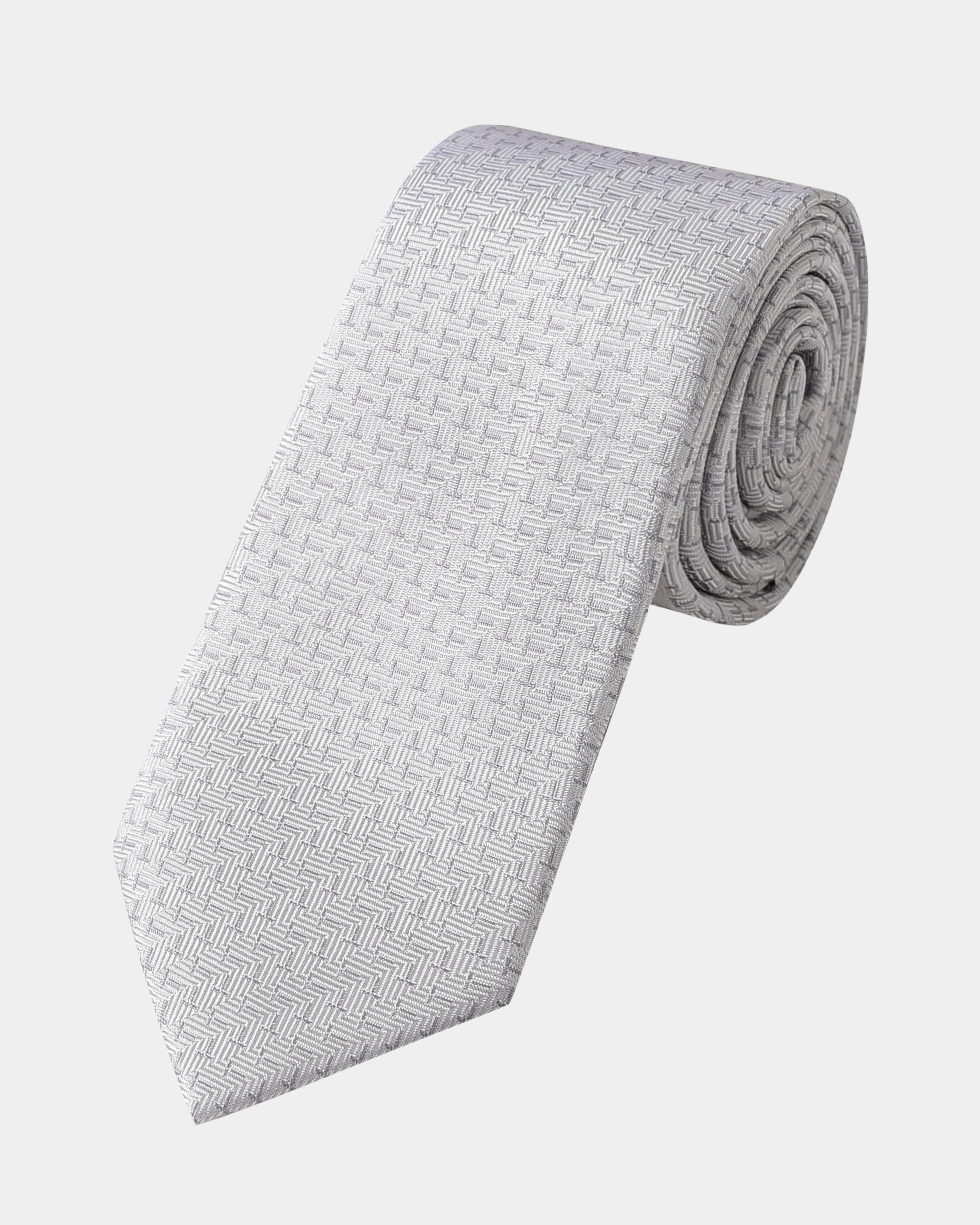 Elite Silk Tie T Pattern Creme