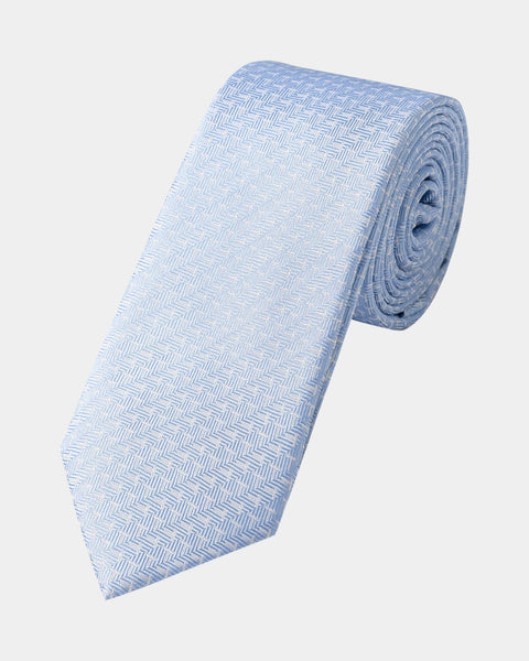 Elite Silk Tie T Pattern Light Blue