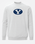 BYU Meridian Heather Grey Crewneck