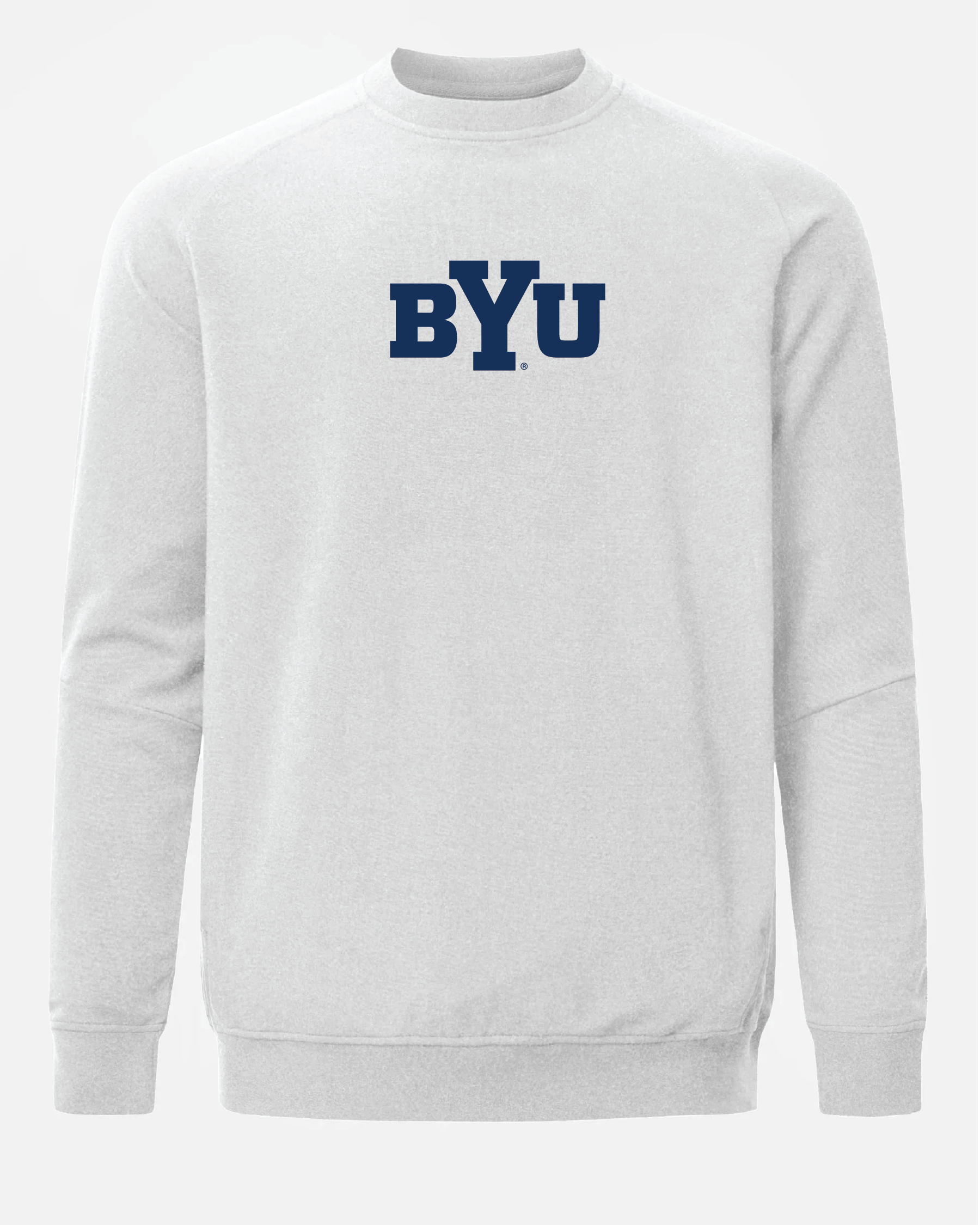 BYU Meridian Heather Grey Crewneck