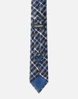 Immortal Charcoal Powder Blue & Navy Stripe Tie