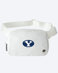 BYU Static White Crossbody