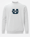 USU Meridian Heather Grey Crewneck