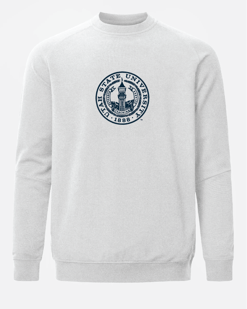 USU Meridian Heather Grey Crewneck