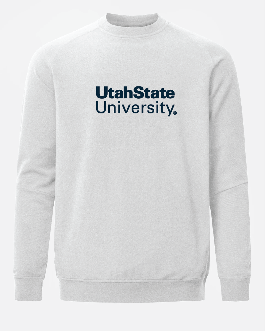 USU Meridian Heather Grey Crewneck