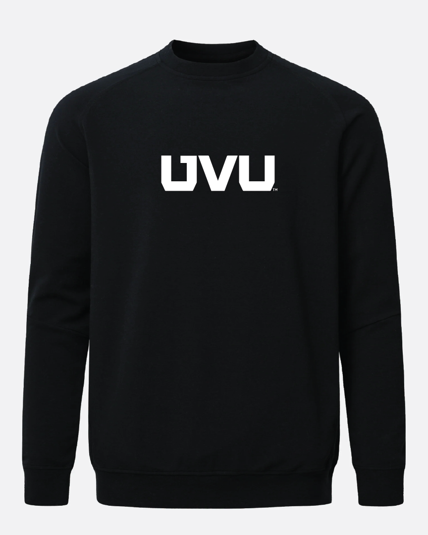 UVU Meridian Black Crewneck