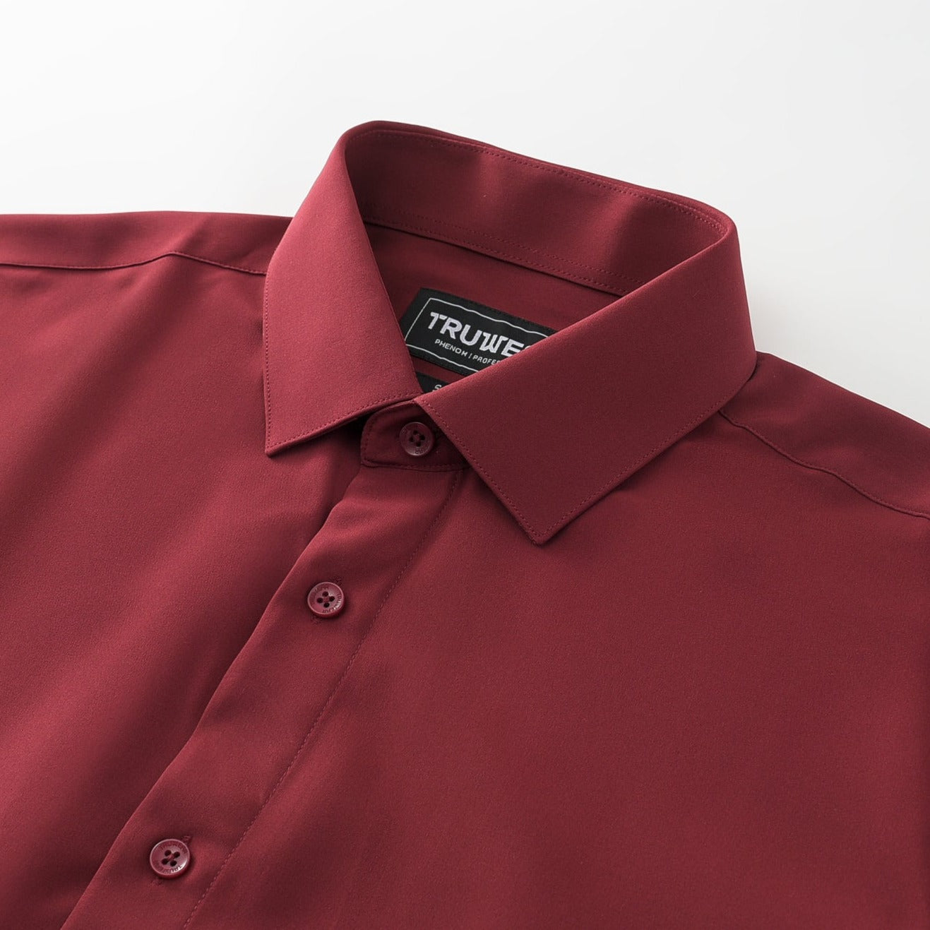 TRUWEAR Phenom Professional Maroon Long Sleeve Dress Shirt