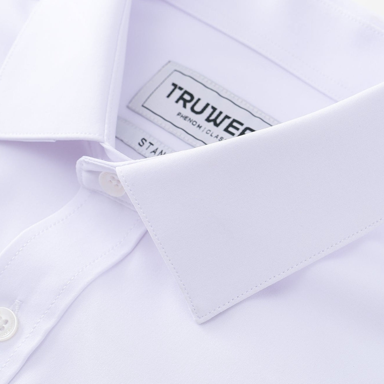 TRUWEAR Phenom Classic White Long Sleeve Men's Dress Shirt