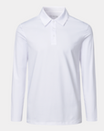 Crest 2.0 White Polo Long Sleeve