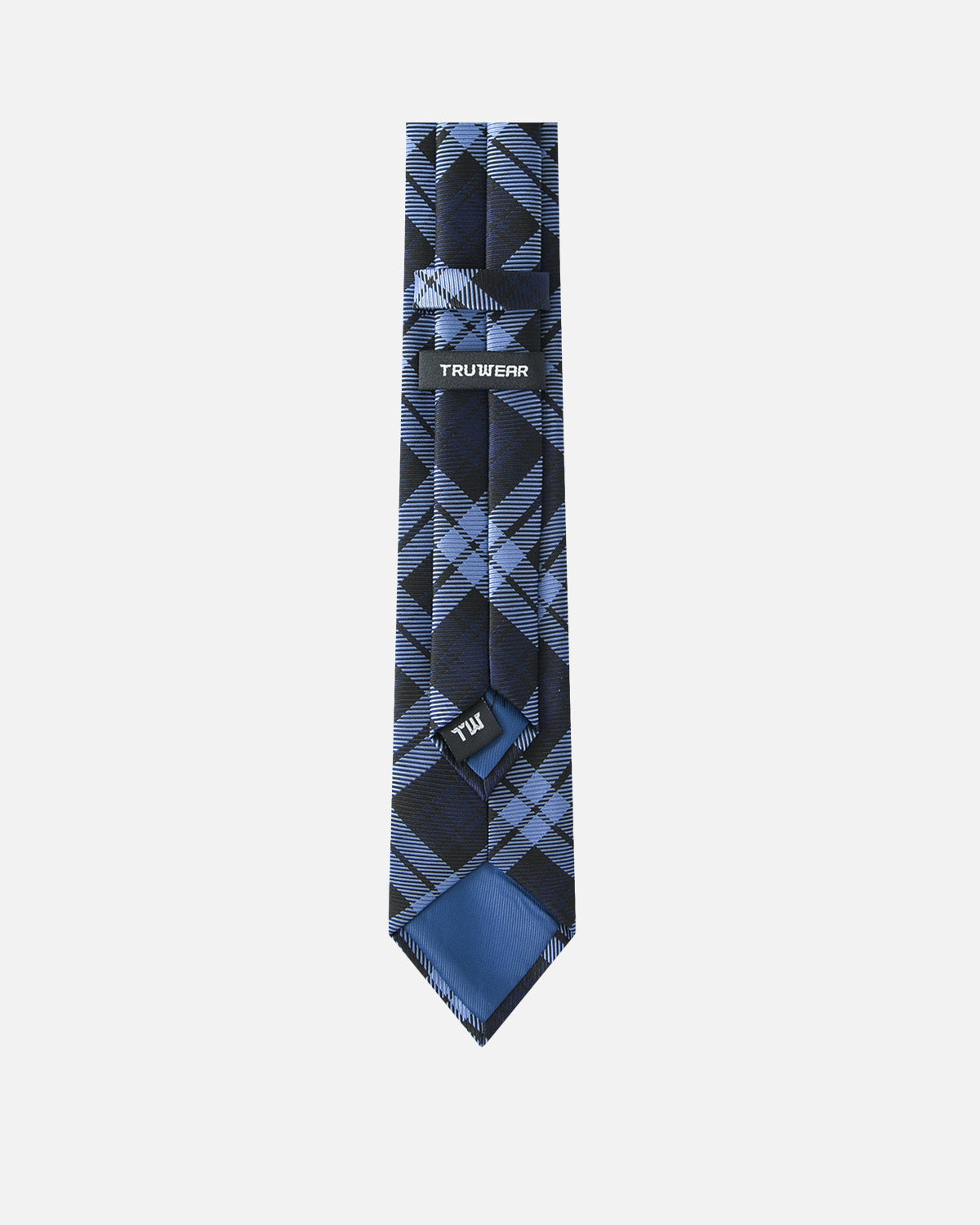 Immortal Powder Blue &amp; Navy Plaid Tie