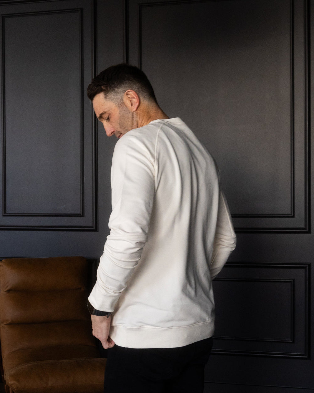 Meridian Ecru Crewneck