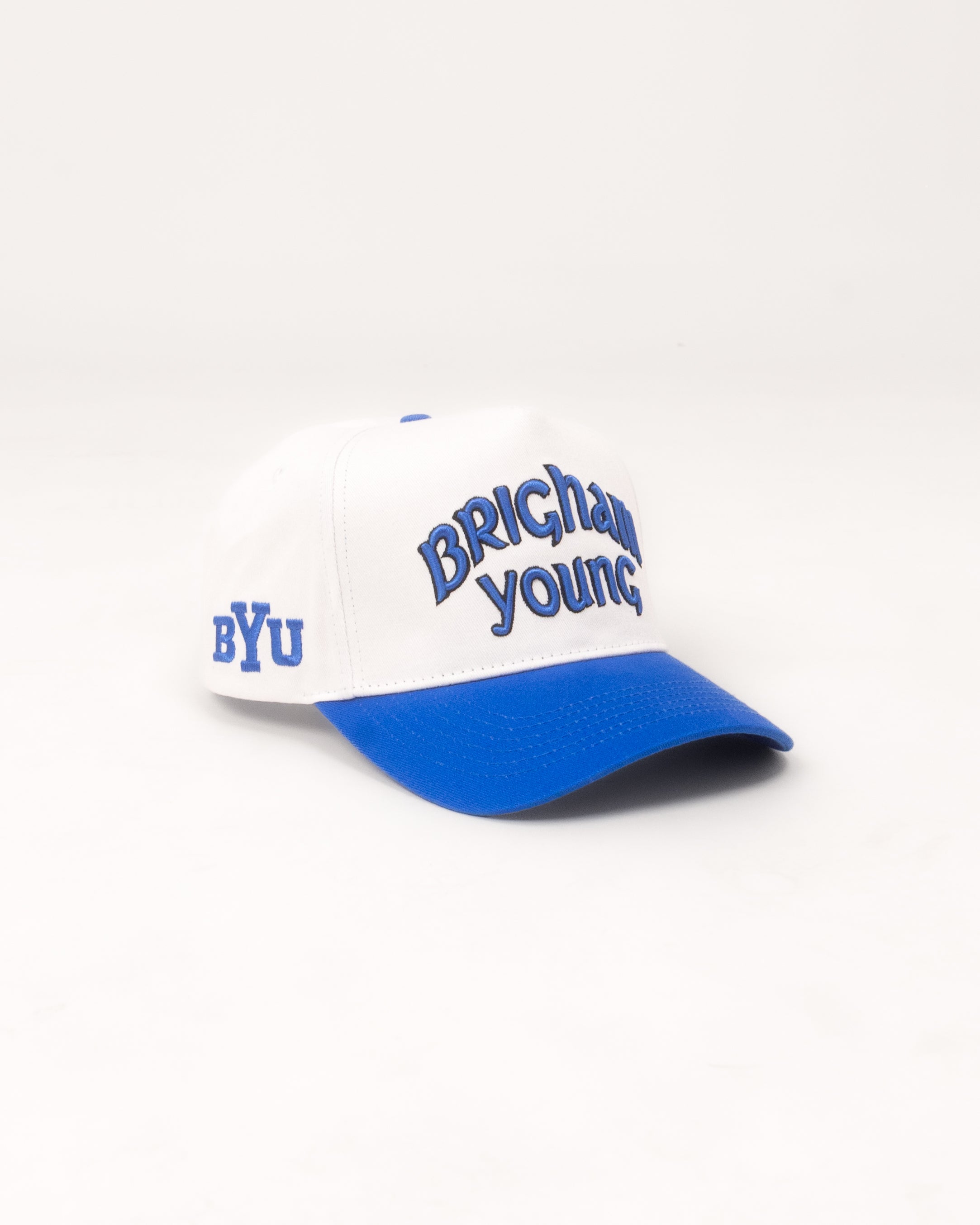 BYU Fade Hat White Royal Blue