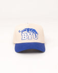 BYU Fade Hat Cream OG BYU Cougar