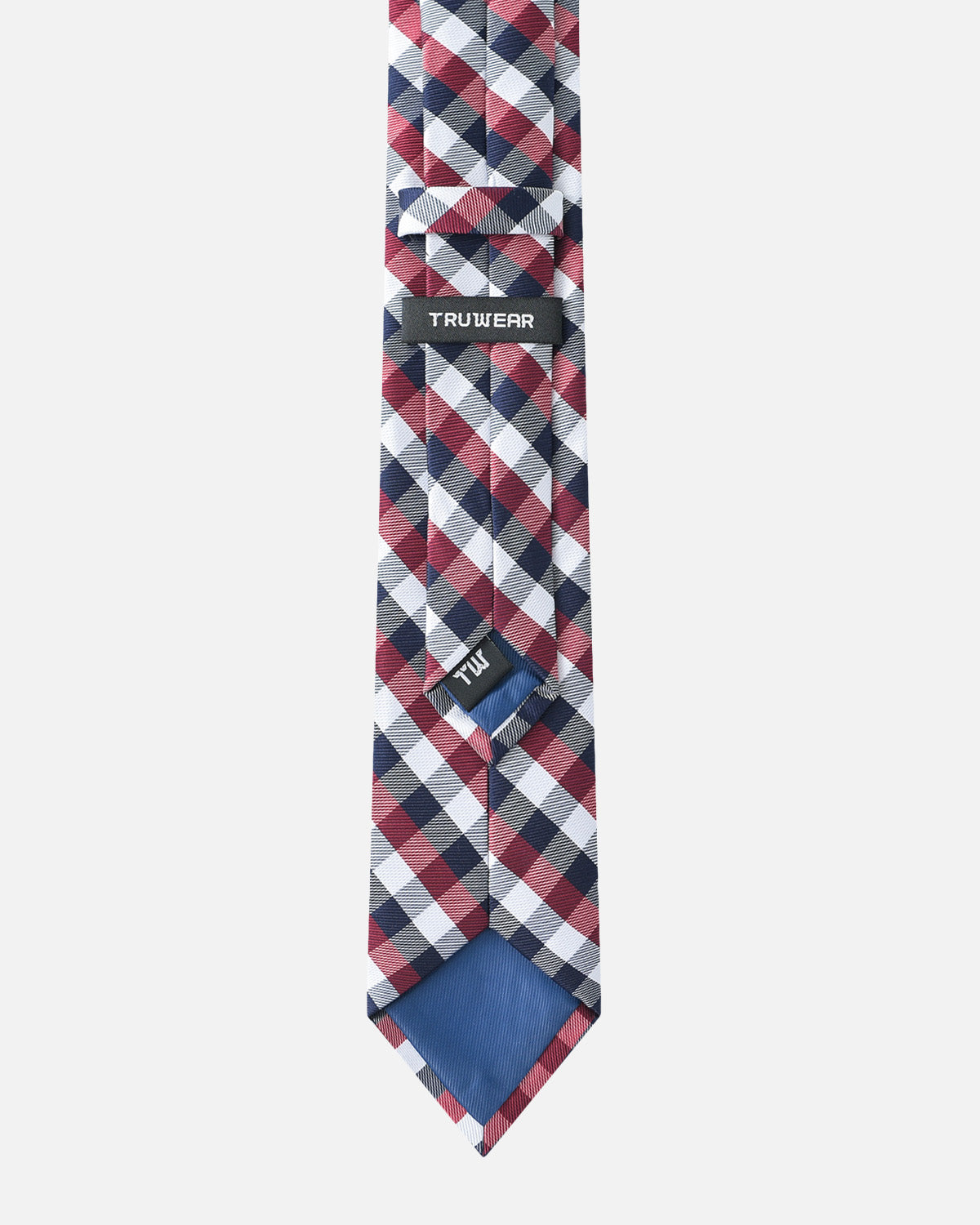 Immortal Tie Checkered Maroon Blue