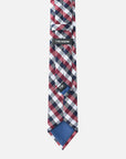 Immortal Tie Checkered Maroon Blue