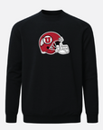 UofU Meridian Black Crewneck