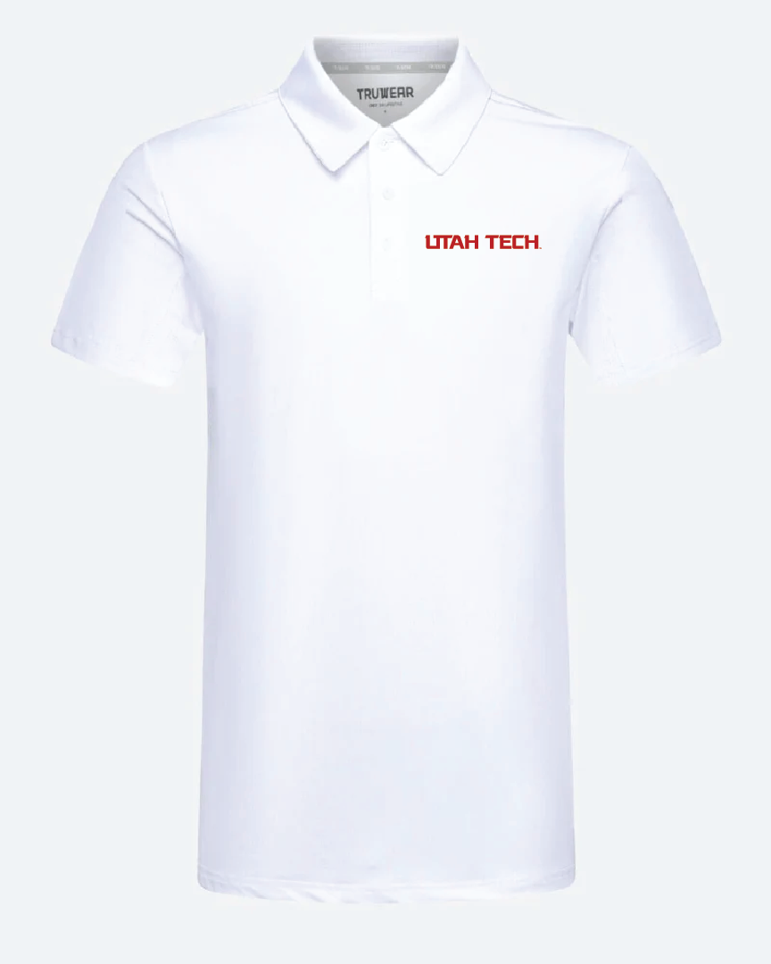 UTECH Crest 2.0 White Polo