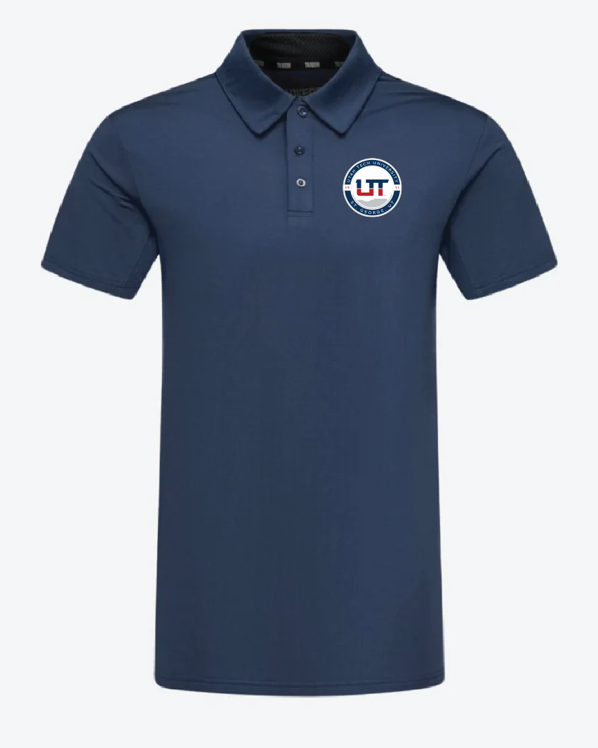 UTECH Crest 2.0 Navy Blue Polo