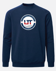 UTECH Meridian Heather Navy Crewneck