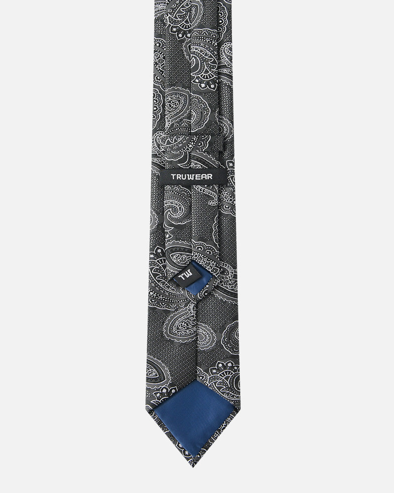 Immortal Paisley Tie Black