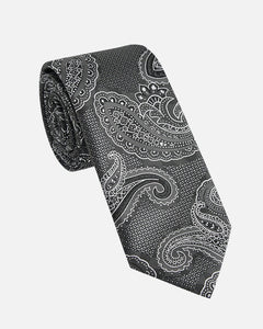 Immortal Paisley Tie Black