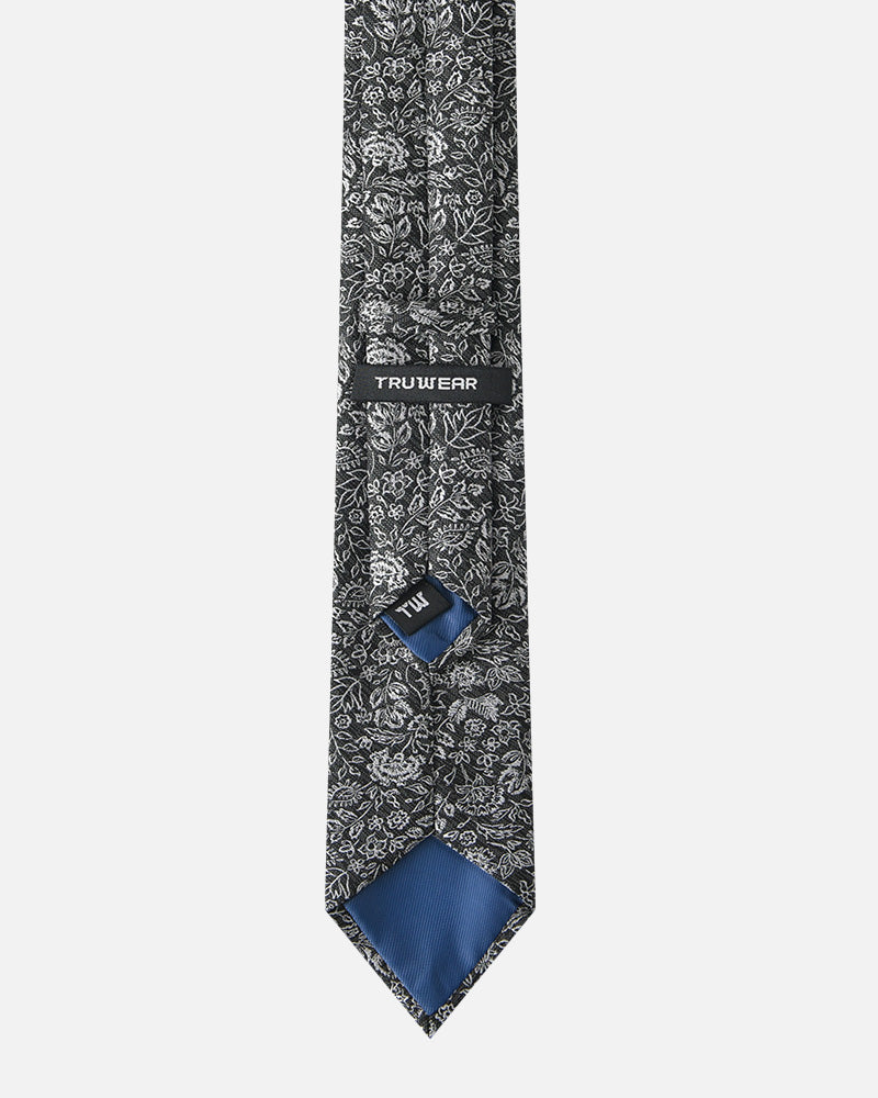 Immortal Floral Tie Black