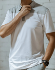 Crest 1.0 White & Grey Polo