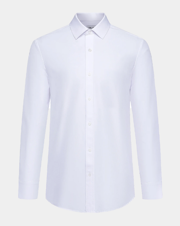 White Long Sleeve Men's Dress Shirt - Truwear