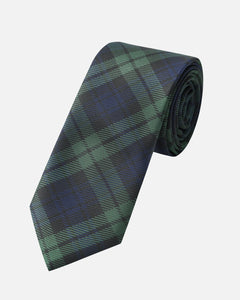 Immortal Green & Navy Plaid Tie