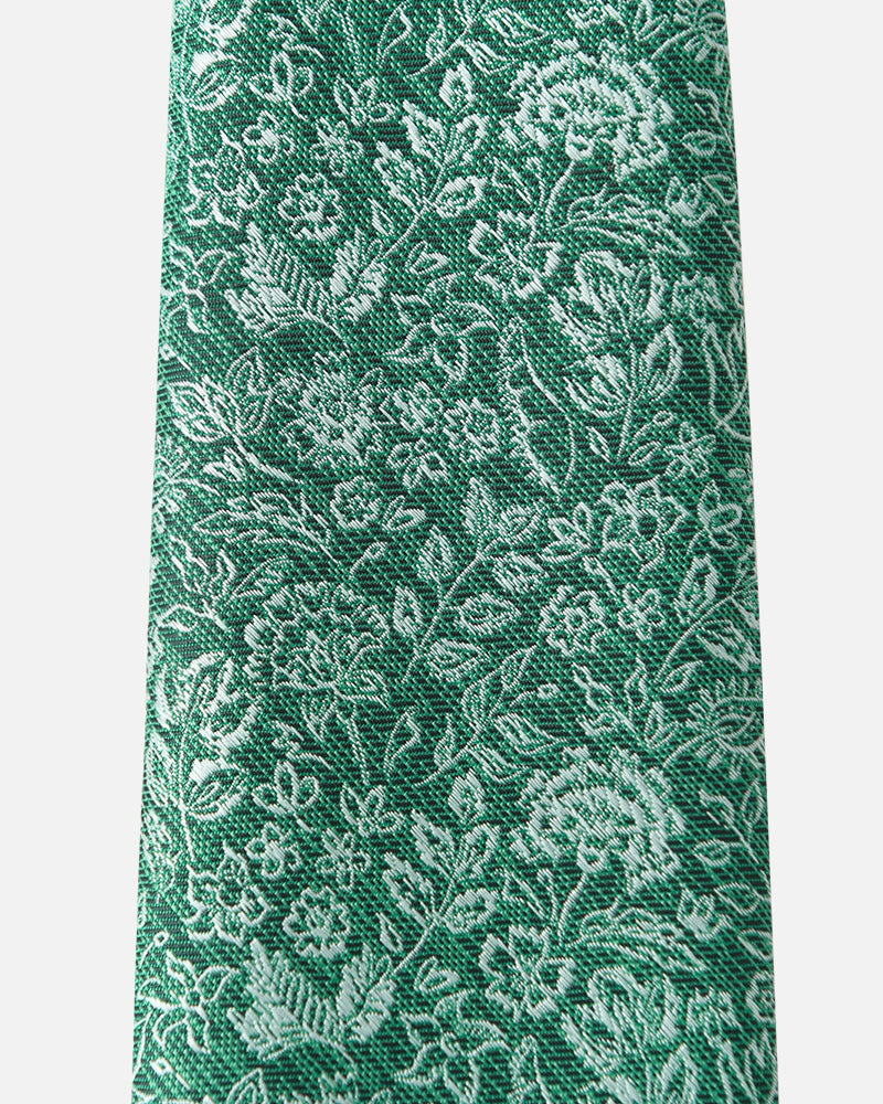 Immortal Floral Tie Green