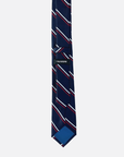 Immortal Navy & Red Striped Dress Tie