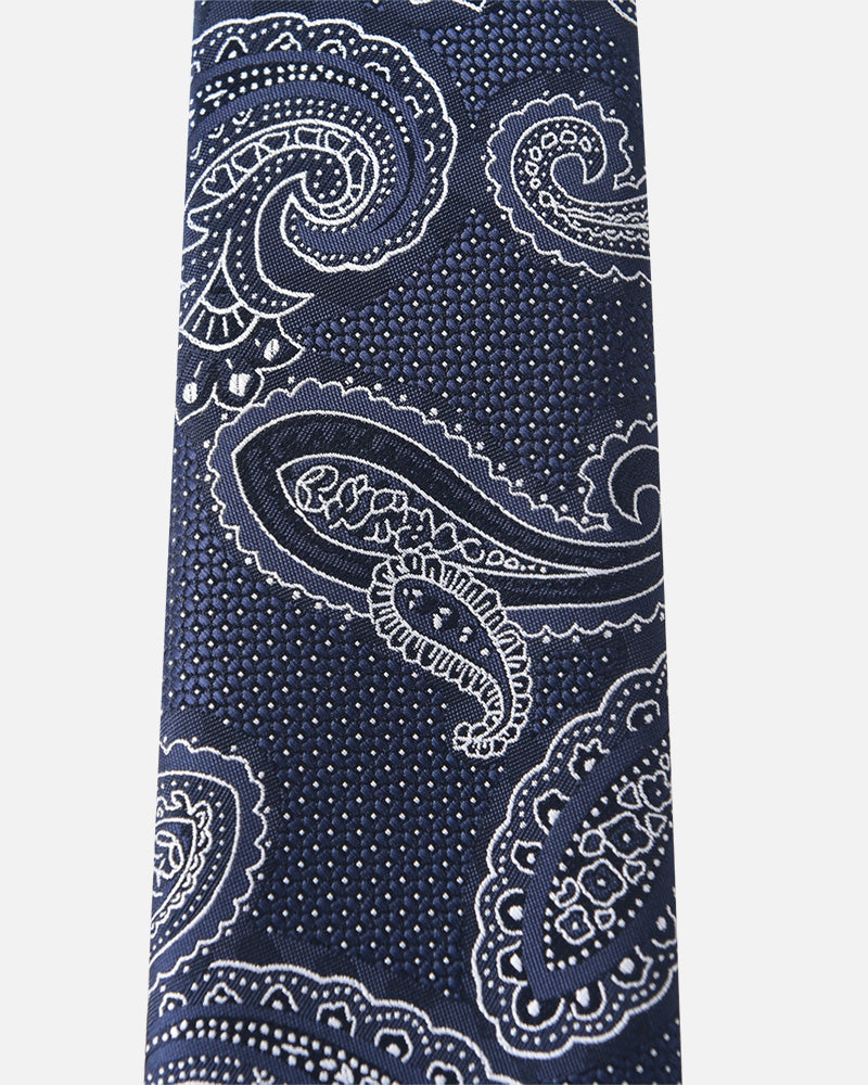 Immortal Paisley Tie Navy