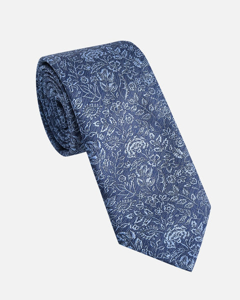 Immortal Floral Tie Navy