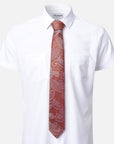 Immortal Paisley Tie Terracotta