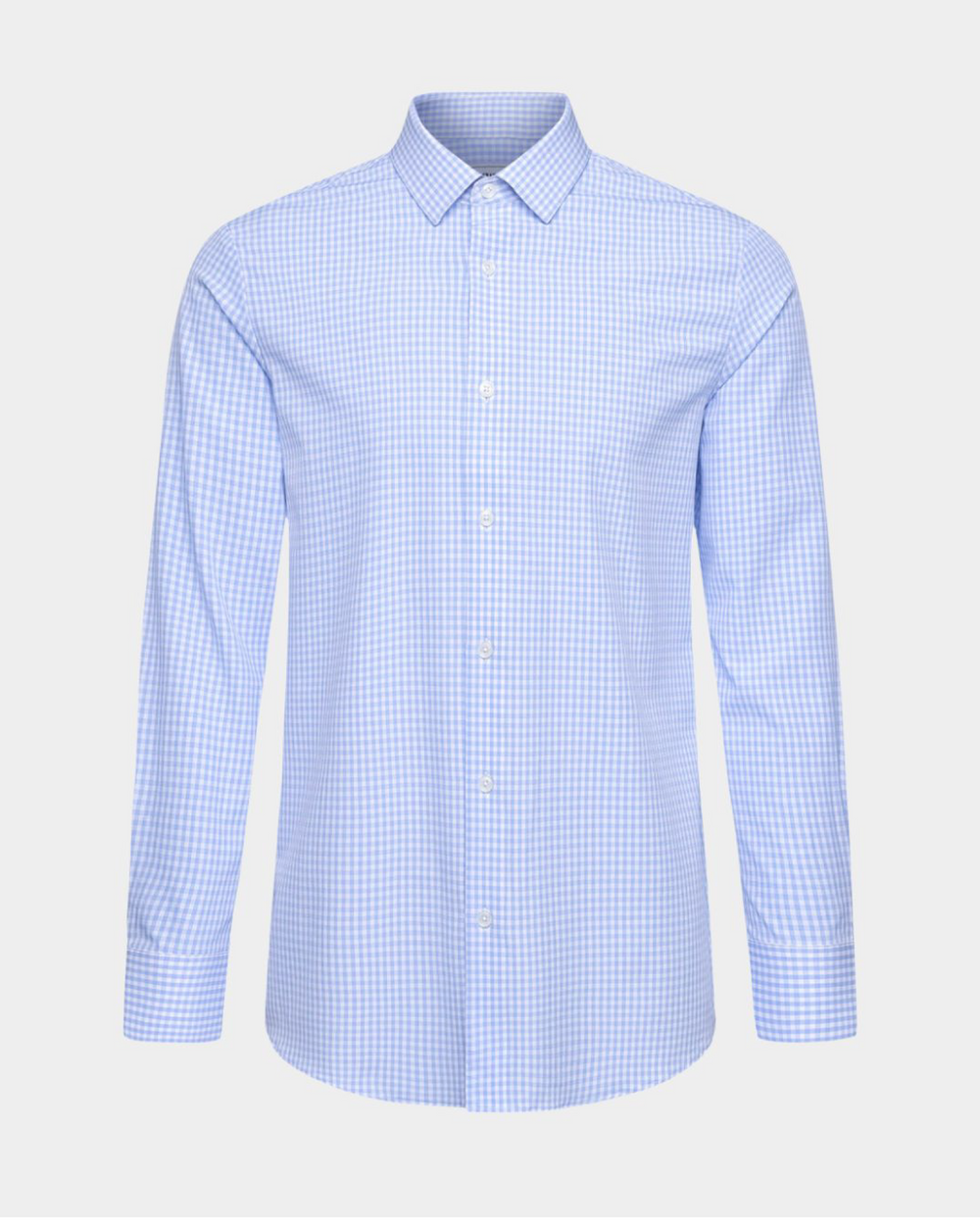 Phenom Professional Light Blue Gingham Dress Shirt